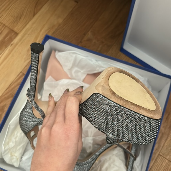 Stuart Weitzman
Women's Nudistcurve Hollywood Glitter Platform High Heel Sandals - Picture 6 of 8